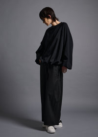 Oversized long sleeve sweatshirt, black, cogthebigsmoke, one size fits all, sustainable fashion, less is more, made in Japan, quiet luxury, minimalist