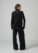26 OMARI BOTTLE NECK TOP / CASHMERE SILK SHEER JERSEY - C15