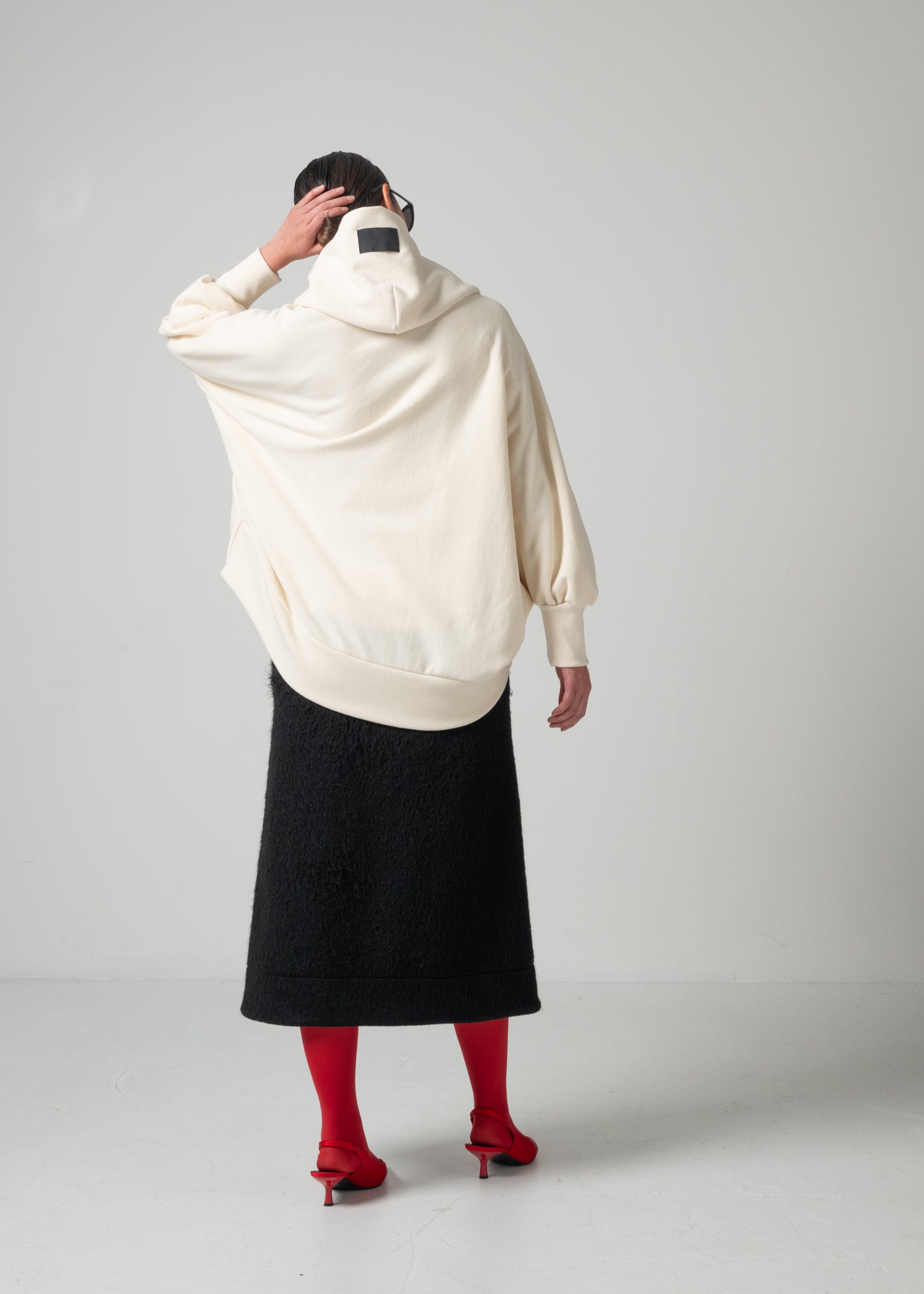 27 NICOLETTE BORERO HOODY / COTTON WOOL BRUSHED TERRY - C15