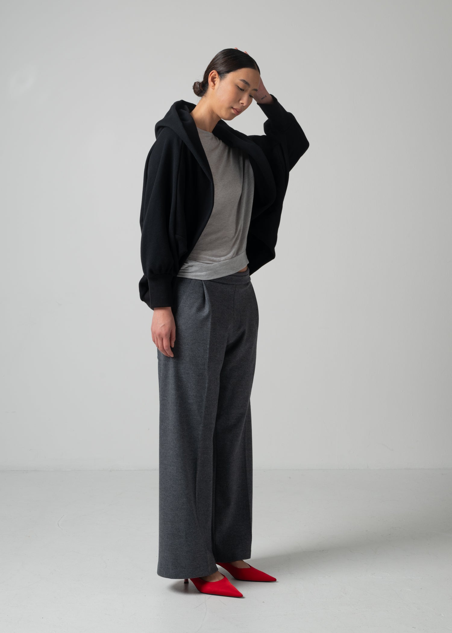 27 NICOLETTE BORERO HOODY / COTTON WOOL BRUSHED TERRY - C15