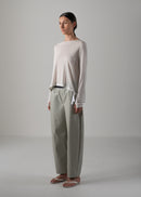 27 NOEL BARREL TROUSERS / VEGAN LEATHER - C14