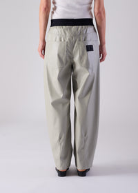 27 NOEL BARREL TROUSERS / VEGAN LEATHER - C14