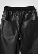 27 NOEL BARREL TROUSERS / VEGAN LEATHER - C14