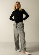 ALISON TROUSERS / WOOL MILLED JERSEY - C9