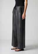 super loose trousers, dark brown, vegan leather, cogthebigsmoke, one size fits all, sustainable fashion, less is more, made in Japan, quiet luxury, minimalist