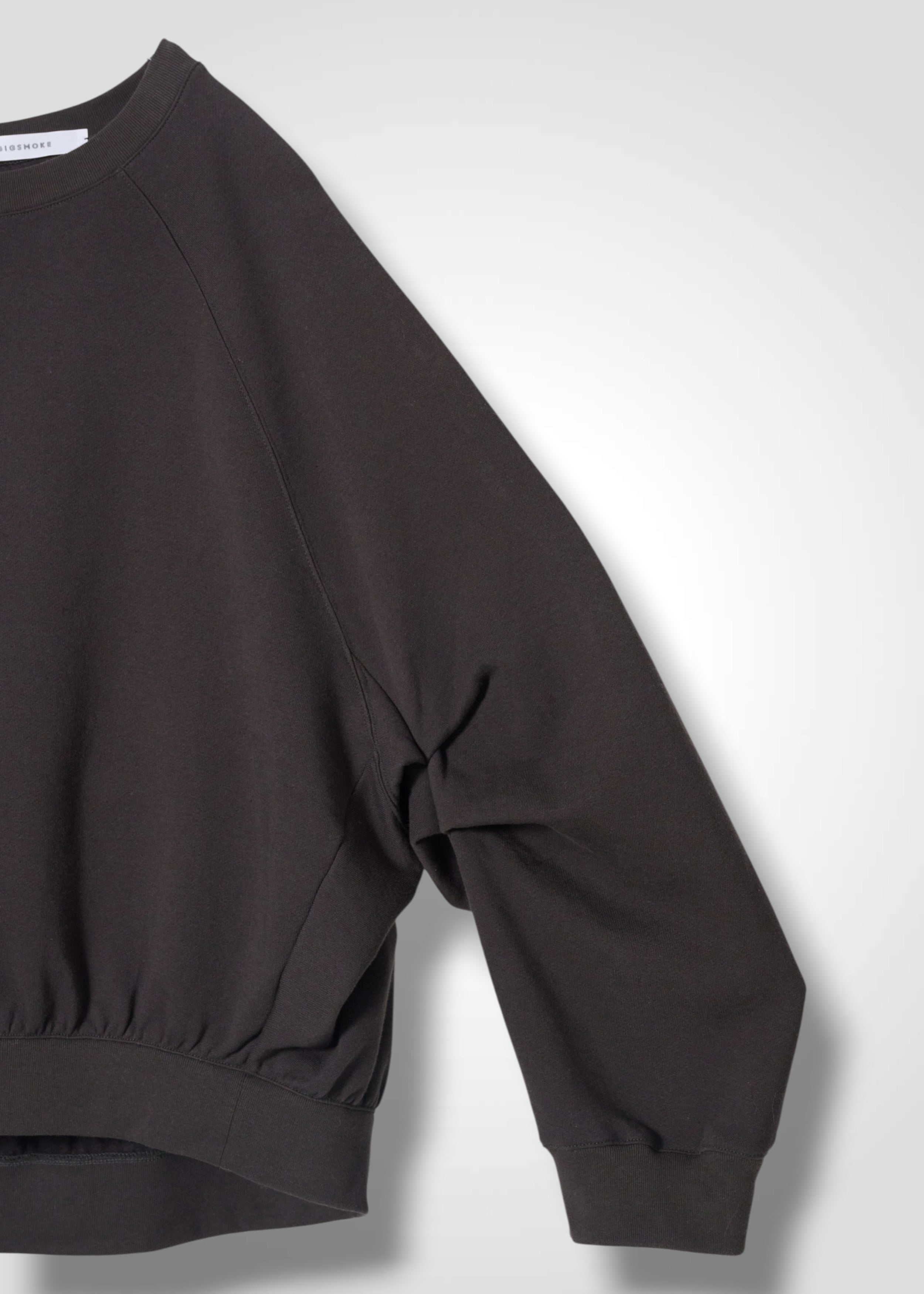28 LEILA WIDE CUFF SWEATSHIRT / COTTON WOOL BRUSHED TERRY - C15