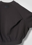 28 LEILA WIDE CUFF SWEATSHIRT / COTTON WOOL BRUSHED TERRY - C15