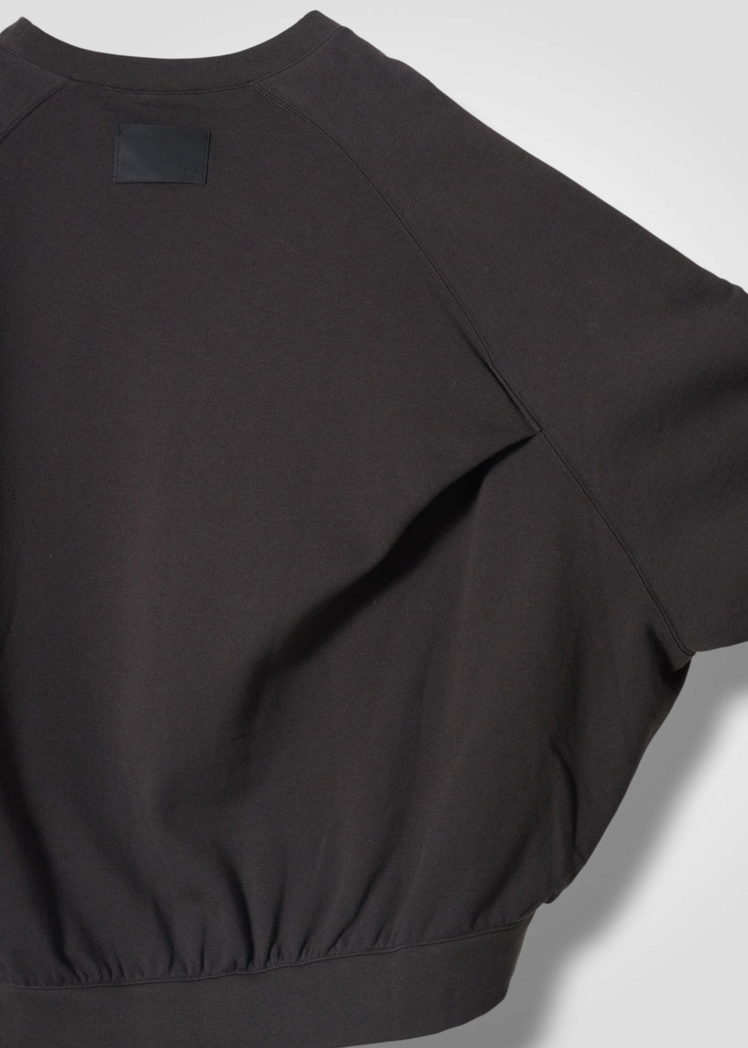 28 LEILA WIDE CUFF SWEATSHIRT / COTTON WOOL BRUSHED TERRY - C15