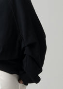 28 LEILA WIDE CUFF SWEATSHIRT / COTTON WOOL BRUSHED TERRY - C15