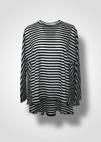 29 ABBY TOP / LIGHT VISCOSE JERSEY STRIPE - C10