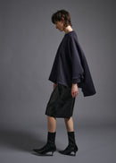 sweatshirt, COG's signature silhouette, navy, cogthebigsmoke, one size fits all, sustainable fashion, less is more, made in Japan, quiet luxury, minimalist