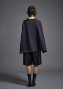 sweatshirt, COG's signature silhouette, navy, cogthebigsmoke, one size fits all, sustainable fashion, less is more, made in Japan, quiet luxury, minimalist