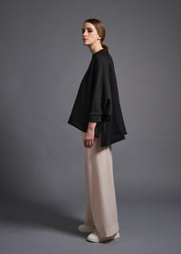 sweatshirt, COG's signature silhouette, black, cogthebigsmoke, one size fits all, sustainable fashion, less is more, made in Japan, quiet luxury, minimalist