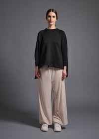 sweatshirt, COG's signature silhouette, black, cogthebigsmoke, one size fits all, sustainable fashion, less is more, made in Japan, quiet luxury, minimalist