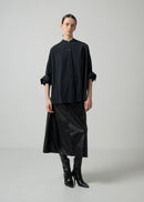29 OLGA BAND COLLAR SHIRT / LUX TWILL STRETCH - C15