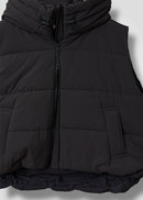 02 MORGAN HOODY CROPPED VEST / NY DRY WASH - C13