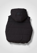 02 MORGAN HOODY CROPPED VEST / NY DRY WASH - C13