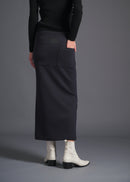 Straight pencil skirt, navy, cogthebigsmoke, one size fits all, sustainable fashion, less is more, made in Japan, quiet luxury, minimalist
