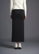 Straight pencil skirt, black, cogthebigsmoke, one size fits all, sustainable fashion, less is more, made in Japan, quiet luxury, minimalist