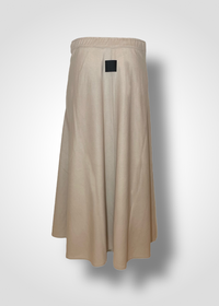 HALO SEMI-FLARE SKIRT / WOOL MILLED JERSEY - C9