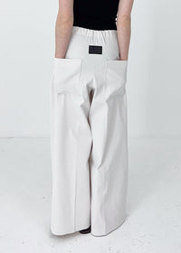 31 GENEVA WIDE-LEG TROUSERS / TEXBRID OXFORD - C10