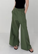 31 GENEVA WIDE-LEG TROUSERS / TEXBRID OXFORD - C10