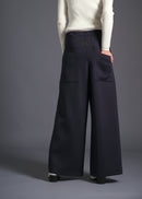 Wide-leg trousers, navy, cogthebigsmoke, one size fits all, sustainable fashion, less is more, made in Japan, quiet luxury, minimalist