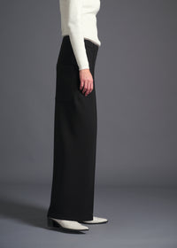 Wide-leg trousers, black, cogthebigsmoke, one size fits all, sustainable fashion, less is more, made in Japan, quiet luxury, minimalist