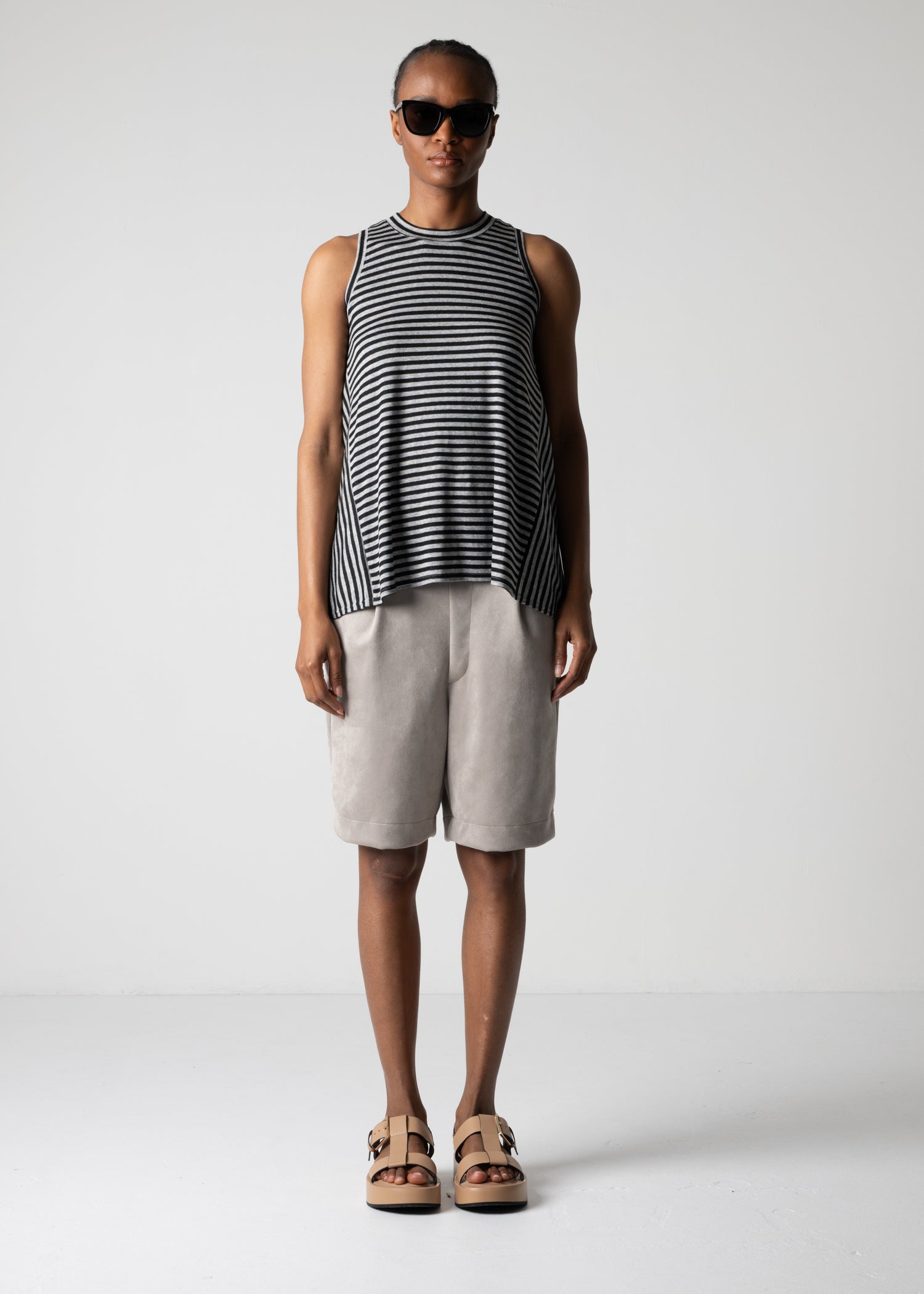 31 HIBA TOP / HALF MILAN STRIPY JERSEY - C12