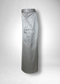 34 KHLOE LONG CARGO SKIRT / SILKY SATIN JERSEY - C11