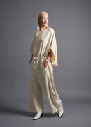Wide leg jumpsuit, milk, cogthebigsmoke, one size fits all, sustainable fashion, less is more, made in Japan, quiet luxury, minimalist