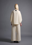 Wide leg jumpsuit, milk, cogthebigsmoke, one size fits all, sustainable fashion, less is more, made in Japan, quiet luxury, minimalist