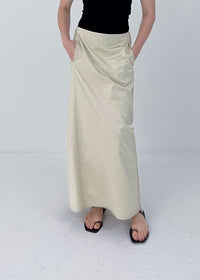 36 JENIFFER FLAIR SKIRT / SILKY SATIN JERSEY - C10