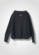 36 KORA BOTTLE NECK TOP / DOUBLE FACE RIB JERSEY - C15
