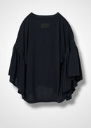 36 LAURA GATHERED SLV TOP / RECYCLED PE JERSEY - C14