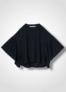36 LAURA GATHERED SLV TOP / RECYCLED PE JERSEY - C14
