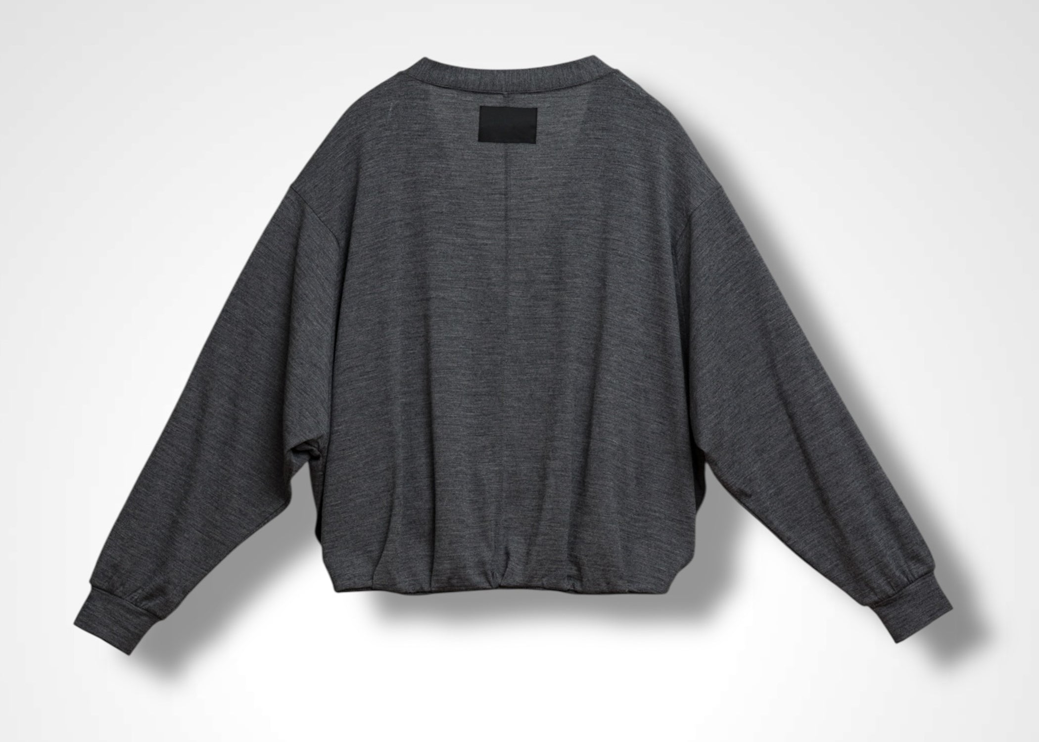 36 MAGGIE CARDIGAN / HIGH GAUGE PURE WOOL JERSEY - C13