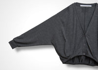 36 MAGGIE CARDIGAN / HIGH GAUGE PURE WOOL JERSEY - C13