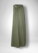 37 KAMILLE PLEATS WRAP SKIRT / MICRO VELOUR TWILL - C11