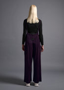 Loose-bodied soft overalls, royal purple, cogthebigsmoke, one size fits all, sustainable fashion, less is more, made in Japan, quiet luxury, minimalist