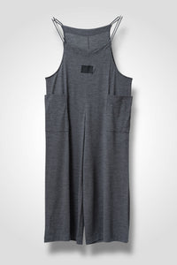 37 MARGARET DUNGAREES / HIGH GAUGE PURE WOOL JERSEY - C13