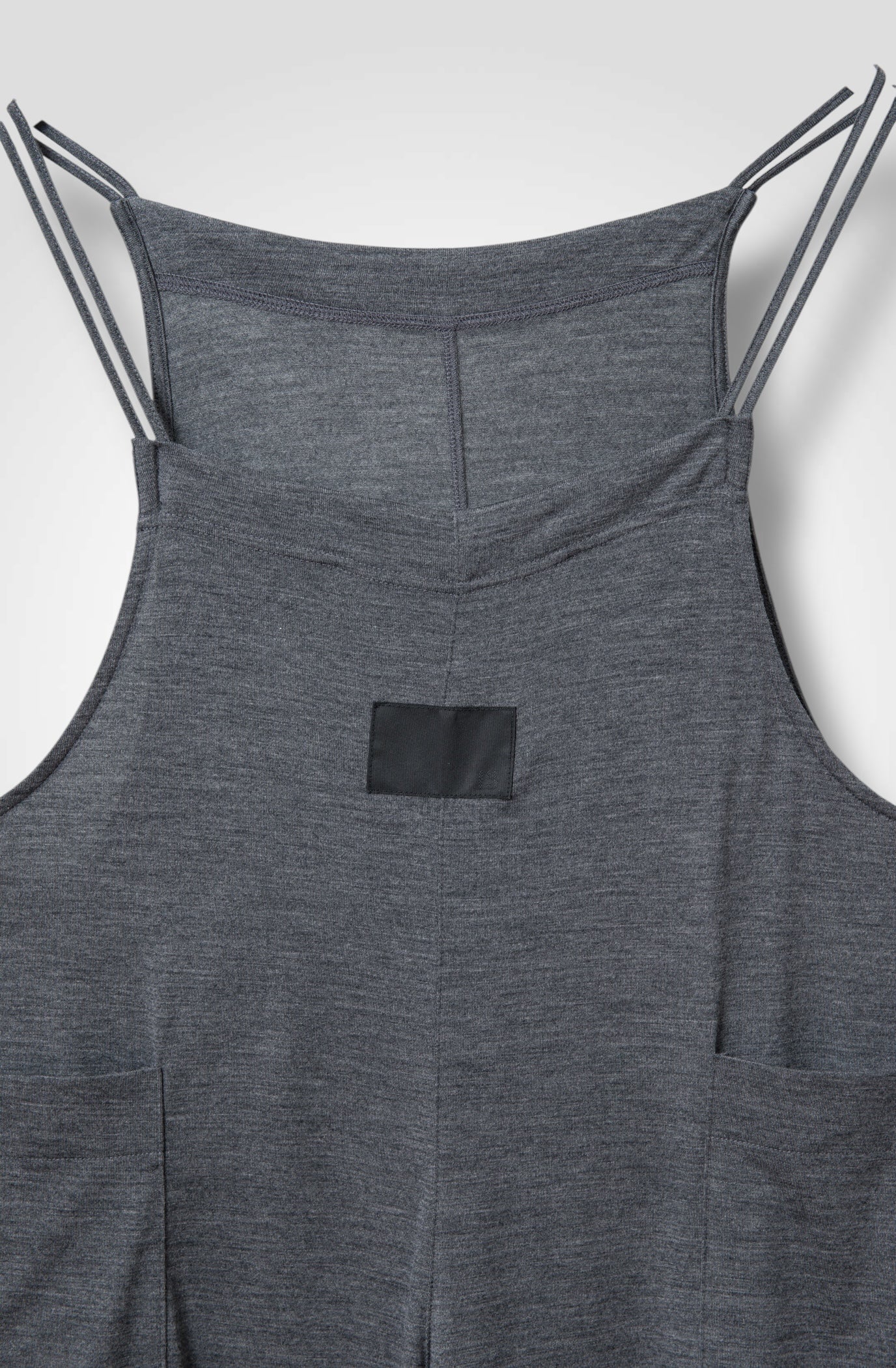 37 MARGARET DUNGAREES / HIGH GAUGE PURE WOOL JERSEY - C13