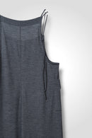 37 MARGARET DUNGAREES / HIGH GAUGE PURE WOOL JERSEY - C13