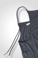 37 MARGARET DUNGAREES / HIGH GAUGE PURE WOOL JERSEY - C13