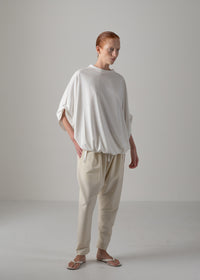 37 NARIAH TUCKED SLEEVE TOP / RECYCLED PE JERSEY - C14