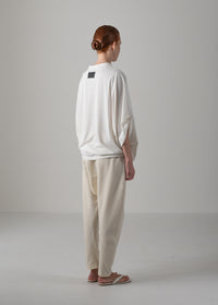 37 NARIAH TUCKED SLEEVE TOP / RECYCLED PE JERSEY - C14