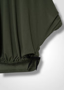 37 NARIAH TUCKED SLEEVE TOP / RECYCLED PE JERSEY - C14