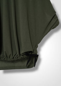 37 NARIAH TUCKED SLEEVE TOP / RECYCLED PE JERSEY - C14