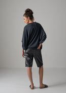37 NARIAH TUCKED SLEEVE TOP / RECYCLED PE JERSEY - C14
