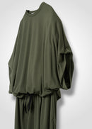 38 NUBIA TUCKED SLEEVE JUMPSUIT / RECYCLED PE JERSEY - C14